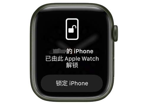 青羊苹果手机维修分享用 AppleWatch 解锁配备面容 ID 的 iPhone方法 