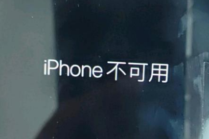 青羊苹果服务网点分享锁屏界面显示“iPhone 不可用”如何解决 